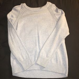 Jeanne Pierre XL Light Blue/Light Gray Sweater